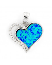 Heart Pendant Opal