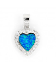 Heart Pendant Opal