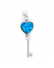 Heart Pendant Opal