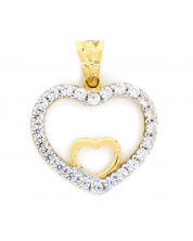 Gold Pendant Heart