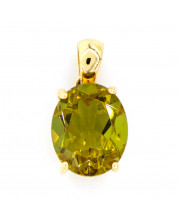 Gold Pendant Peridot