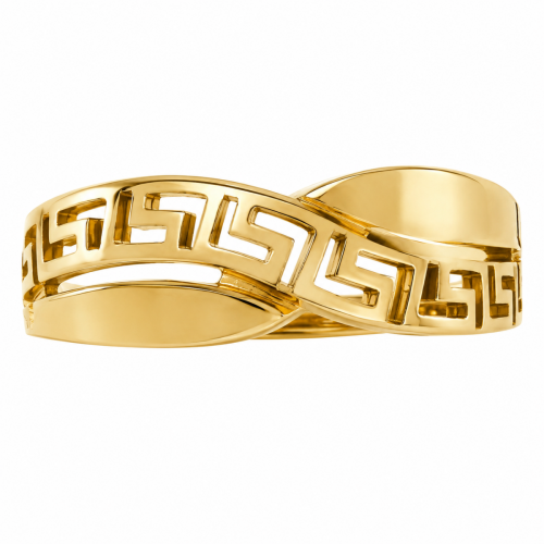 Gold Ring Greek-Key K9