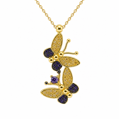 Butterfly Necklace K14