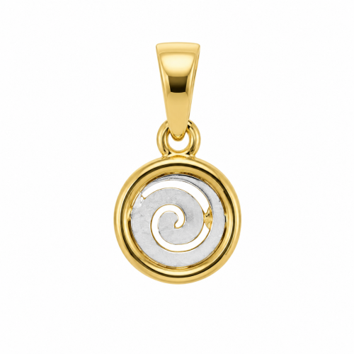 Greek Spiral Pendant K14