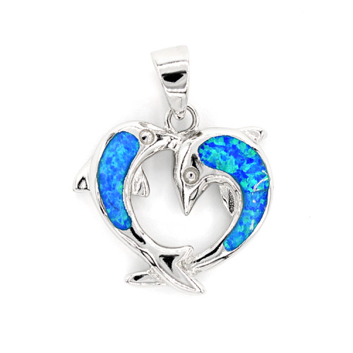 Dolphin Pendant Opal